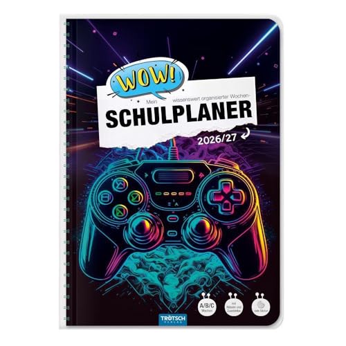Schulplaner WOW Gaming TRÖTSCH l'agenda de l'élève connecté pour organiser ses cours