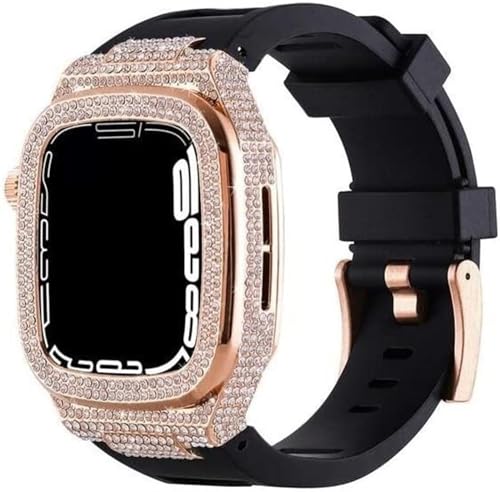 Bracelet de montre de luxe Apple Watch 45 mm antichoc en caoutchouc