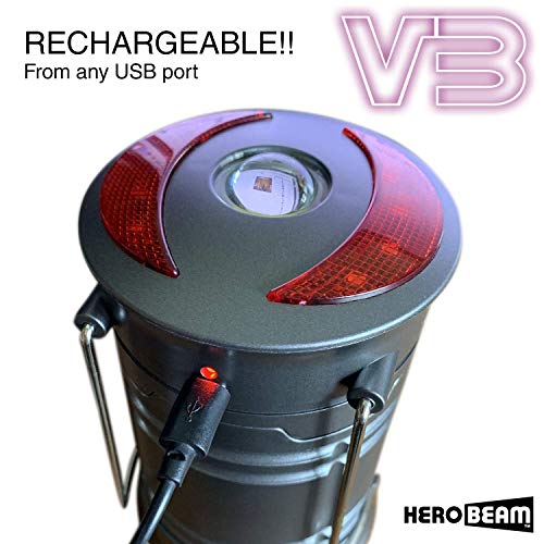 HeroBeam®, LED Lantern, 2018 COB Technology with 300 Lumens, Folding Camping Lamp, Great for Camping, Car, Shed, Attic, Garage & Power Outages - Image 5