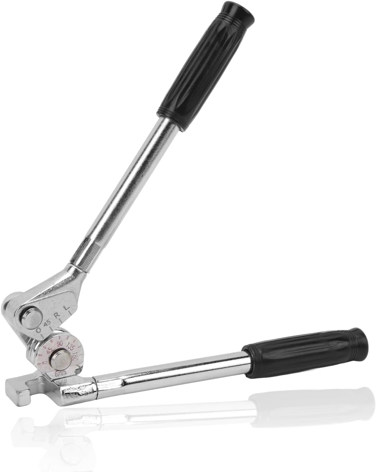 Manual Tube Bender, 180 Degree Pipe Bender Tubing Bender, 1/4" (6mm) Tube Bender Tool Manual Tubing Bending Tools with Clear Scale for Copper, Brass, Aluminum, Thin Stainless Steel Pipes