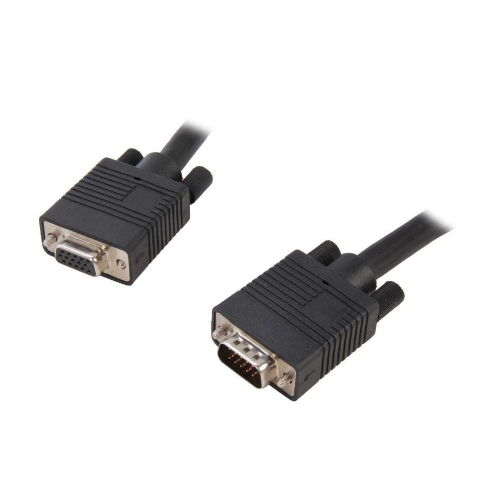 Fuji Labs VGA Male to Female Monitor Extension Cable with Ferrite Core (6Ft, 25Ft, 100Ft) (100Ft)