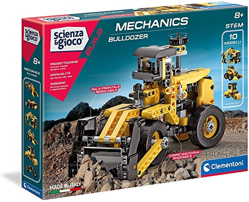 Scienza e Gioco Build - Laboratorio di Meccanica Bulldozer, Set di Costruzioni Bambini di 8+ Anni, Scopri i Principi della Meccanica e dell'Ingegneria, Made in Italy, Lingua Italiana, 19139 - Lego