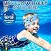 Swimming Headband for Kids - 2 Pairs Waterproof Ear Plugs & Adjustable Swim Ear Band,Keep Water Out and Hold Earplugs in - Water Headband for Surfing, Diving, Pool, Showering, and Beach