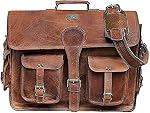 Cuero DHK 18 Inch Vintage en cuir fait main sac de messager pour mallette ordinateur meilleur ordinateur Satchel School sac décontraction