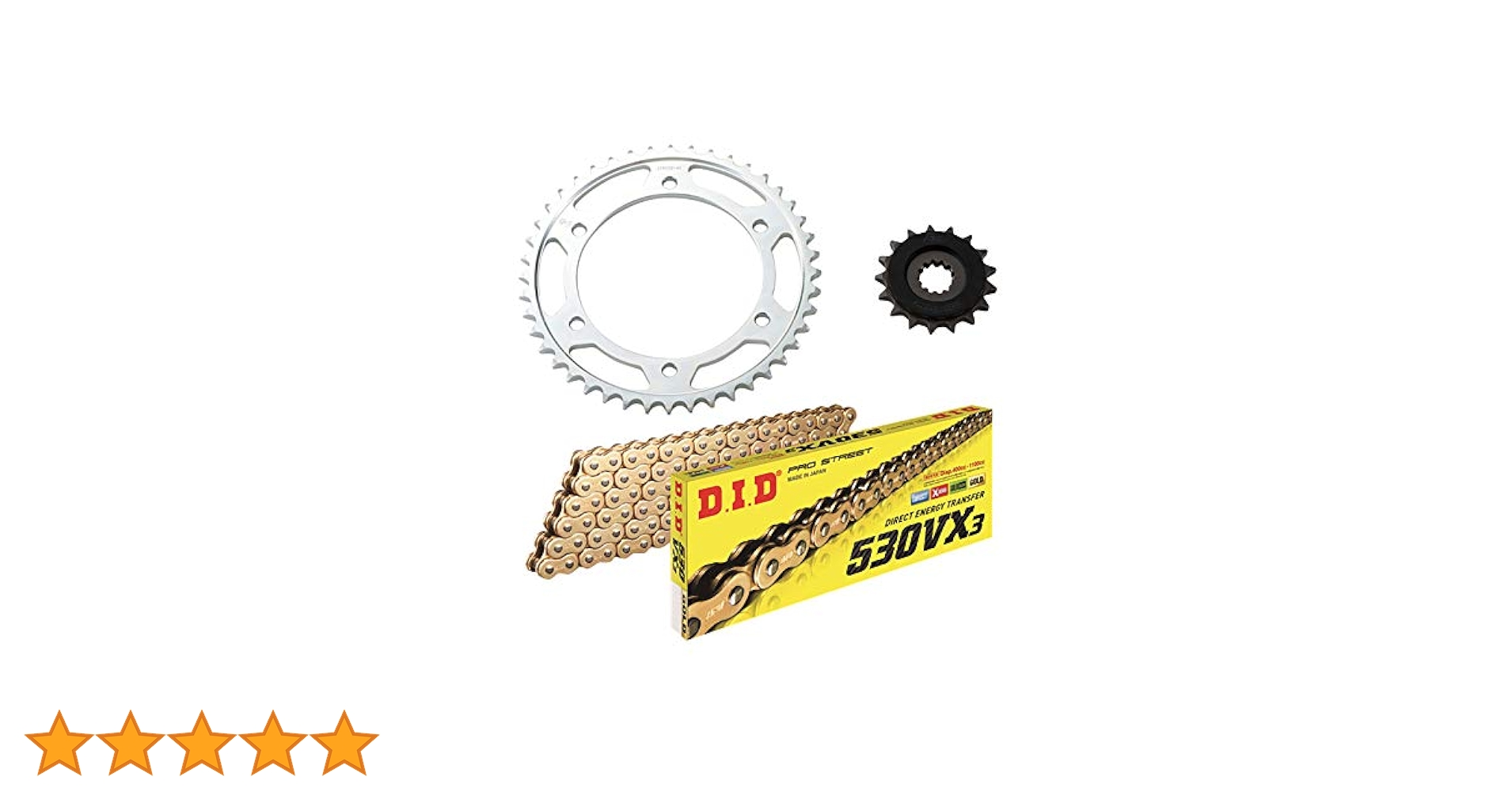 Amazon | D.I.D(大同工業) F/Rスプロケット 3点交換キット DK