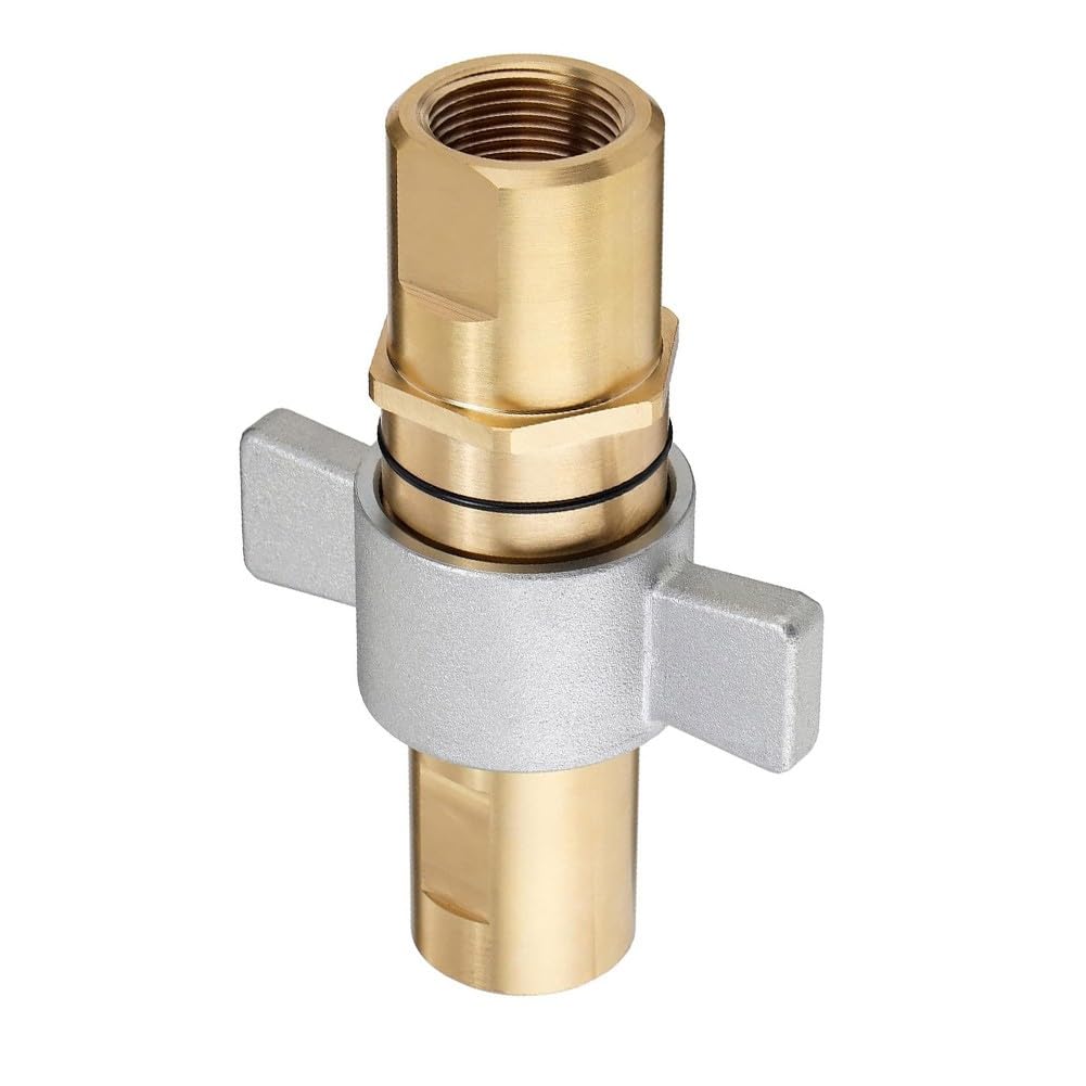 Juego de acopladores hidráulicos de desconexión rápida de rosca de latón NPT de 1 pulgada, conector de alta presión de 3000 PSI para remolque volquete y equipo de pozo de petróleo