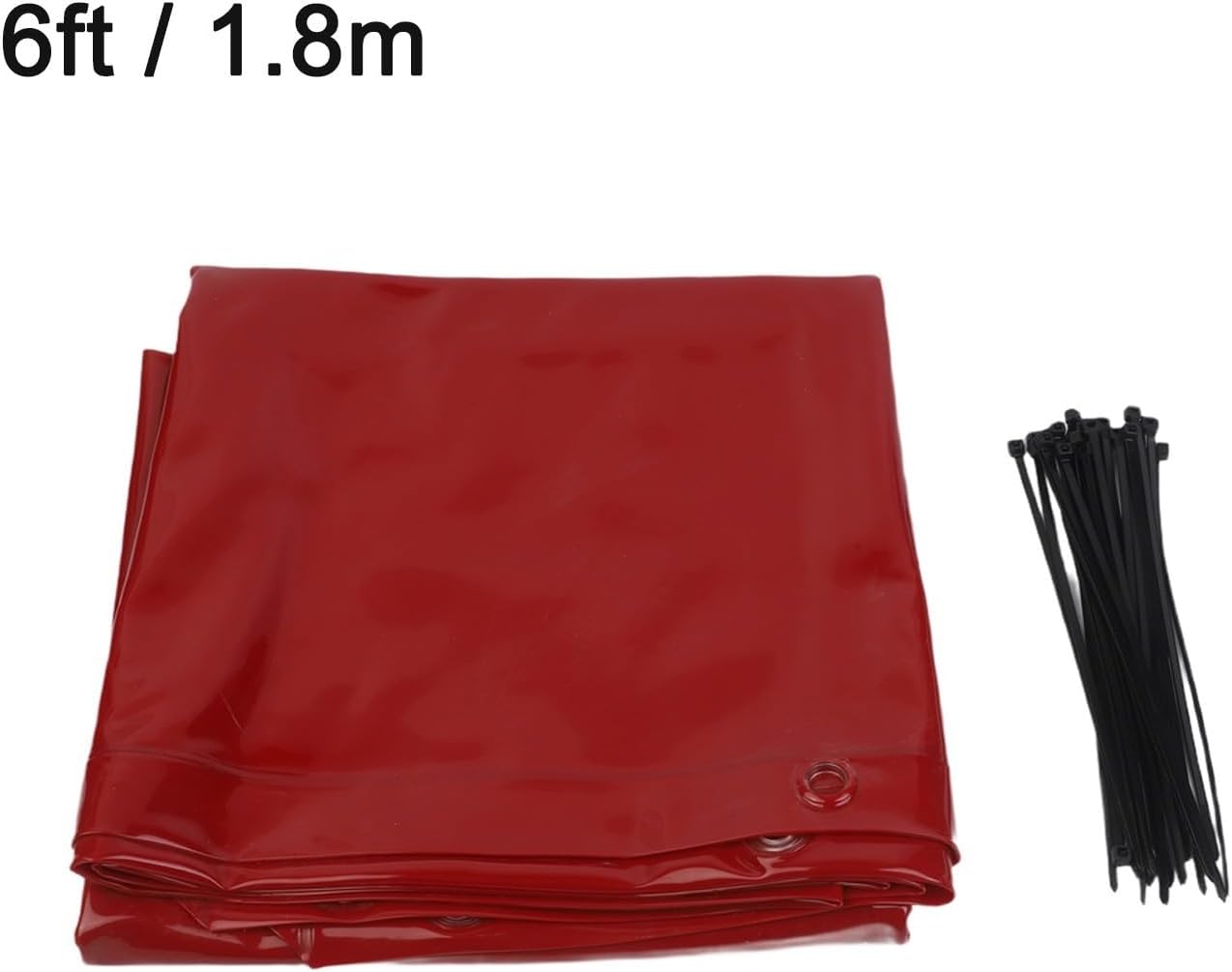 Welding Curtain Screen, 6x6 Ft Flame-Resistant Vinyl Shield, UV Level 6 Protection for Industrial Workshop and Welding Isolation Areas