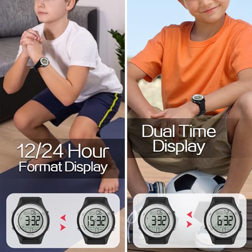 Reloj deportivo de chicos resistente al agua con despertador 4