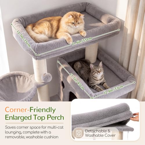 Image of Globlazer Cat Tree Tower with 12 Extra-Thick Full-Sisal Scratching Posts