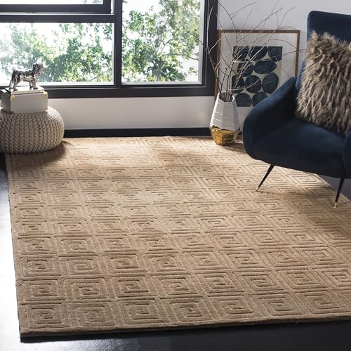 SAFAVIEH Tibetan Collection 6' x 9' Camel TB108B Hand-Knotted Modern