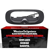 Master Tailgaters Black Tailgate Bezel with Backup Camera Replacement for Dodge Dakota (1997-2011) | IP68 Waterproof | Parking Grid Lines Available | Easy to Install