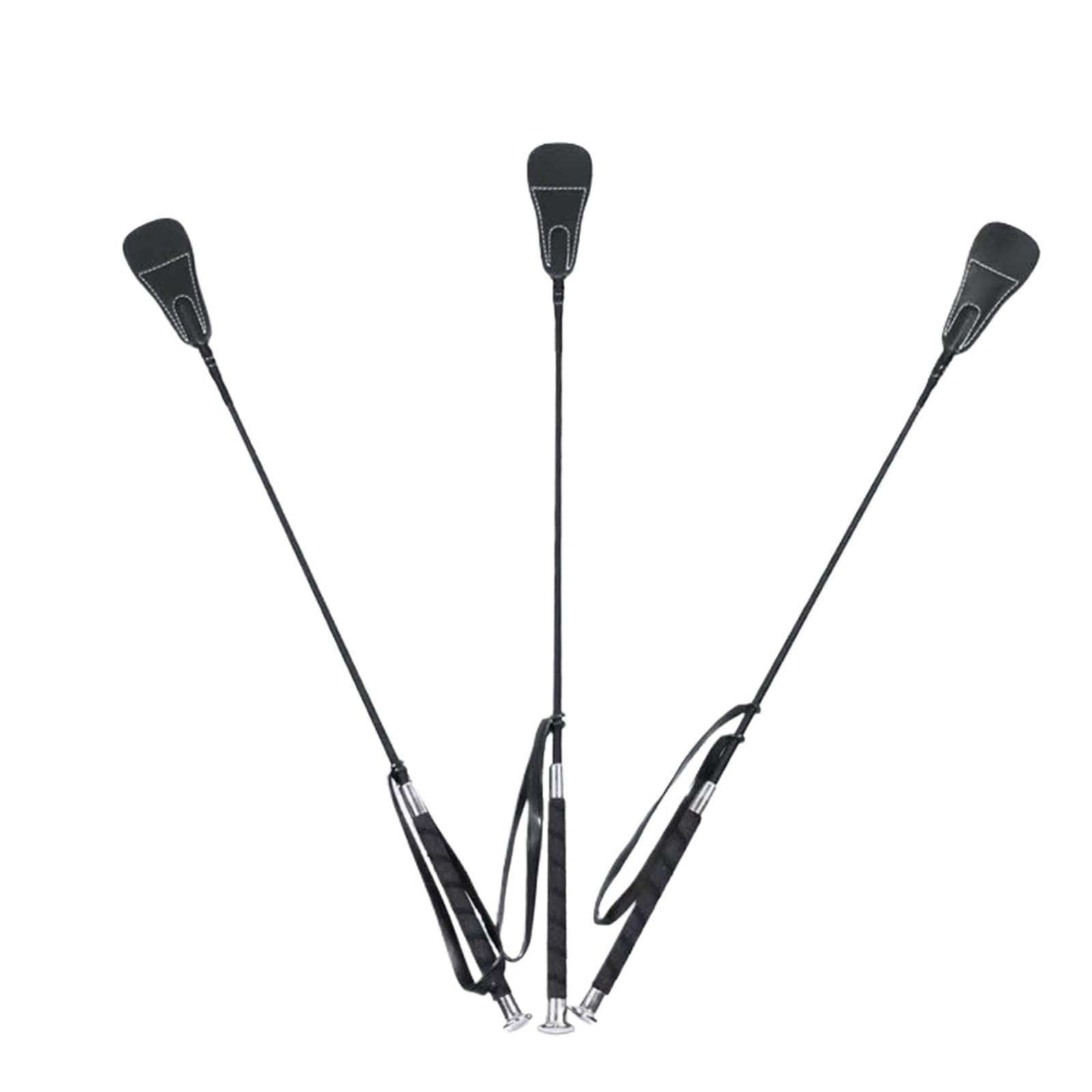 Frustino Cavallo Frusta da 65 cm, 3 Pezzi, for Adulti, Corta, Portatile, equestre, Allenamento