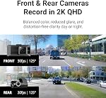 THINKWARE ARC Dash Cam with Smart Driving Alert System, 3X Energy Saving, 2 Channel, 1440P+1440P Front and Rear, Wi-Fi, Super Night Vision 2.0, 24/7 Parking Mode (Free 32GB Card, Hardwiring, GPS)