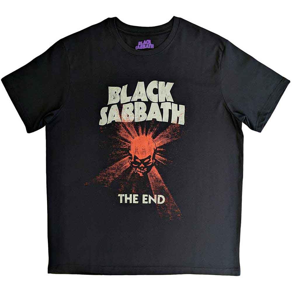 Paradiso Clothing Unisex Black Sabbath The End World Tour Mushroom Cloud T Shirt - L