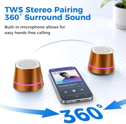 Magnetic Portable Bluetooth Speaker, Shower Speaker with Wireless Charge - 5