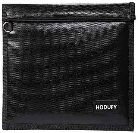 Upgraded Fireproof & Waterproof Faraday Pouch Bag, Large Faraday Pouch for Car Keys 9.8"X11", Car Key Signal Blocker Pouch for Tablets, Phones, Key Fob (Black)