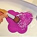 # 1 Silicone Makeup Brush Cleaning Mat -Butterfly shape Scrubber - Portable Beauty Washing Tool to Extend the Use of Your Make up and Art Painting Brushes - Best Cleaner Pad ! (Pink)