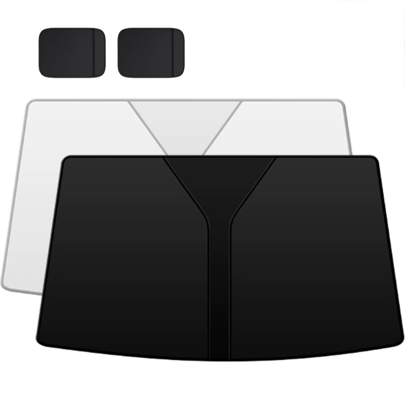 Automatic Retractable Car Sunshade(White + Black)