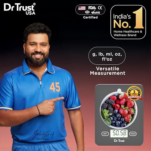 Image of Dr Trust (USA) Electronic Kitchen Digital Scale Weighing Machine - 517 (Gray)