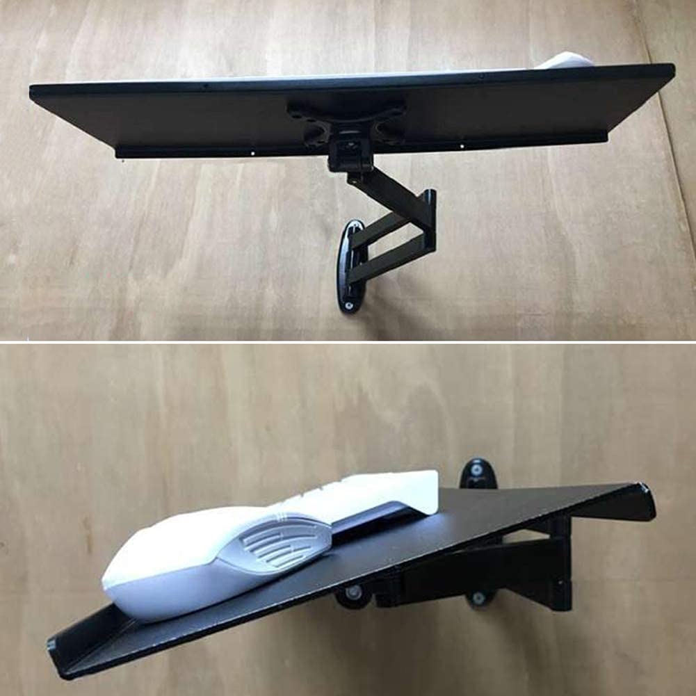 Vassoio ergonomico da parete per tastiera e mouse, organizer telescopico regolabile da scrivania per casa e ufficio, accessorio salvaspazio per migliorare il comfort e aumentare la produttività in