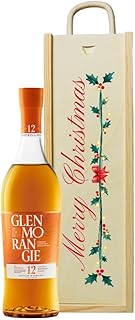 Merry Christmas Glenmorangie Original Single Malt Scotch Whisky Gift Set 70cl Bottle 40 ABV Highland Scotch Whisky Christmas Set for Him or Her