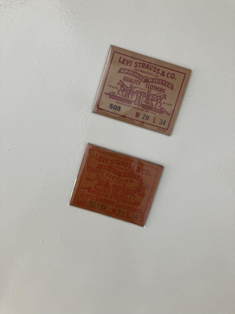 Amazon.co.jp: ノベルティグッズLEVIS 革パッチ505紙パッチノベルティ  