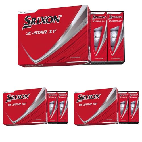 �_�����b�v�S���t�{�[�� SRIXON Z-STAR XV 2025�N���f�� 1�_�[�X(12����) �z���C�g (× 3)