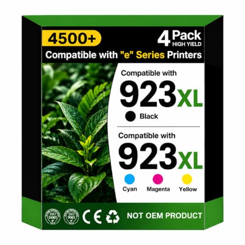 923XL Ink Cartridges for HP 923 Ink Cartridges 4-Pack With Chip 6C3Y6LN