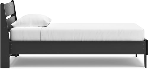 Miniatura 9 de Signature Design by Ashley Socalle Casual Twin Panel Platform Bed, Foundation or Box Spring Not Needed, Black Negro -,Blanco,Azul,Marrón miel,Beige