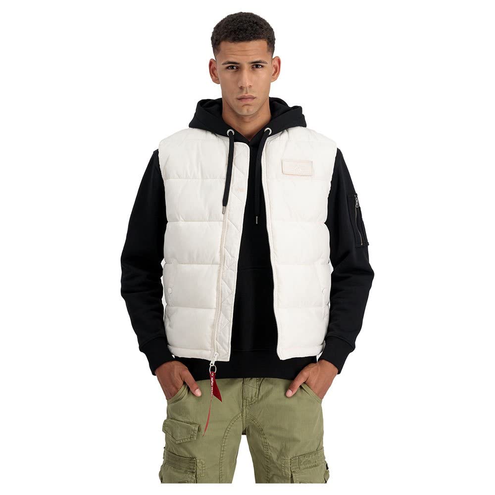 Alpha Industries Puffer Vest LW Weste für Herren Jet Stream White