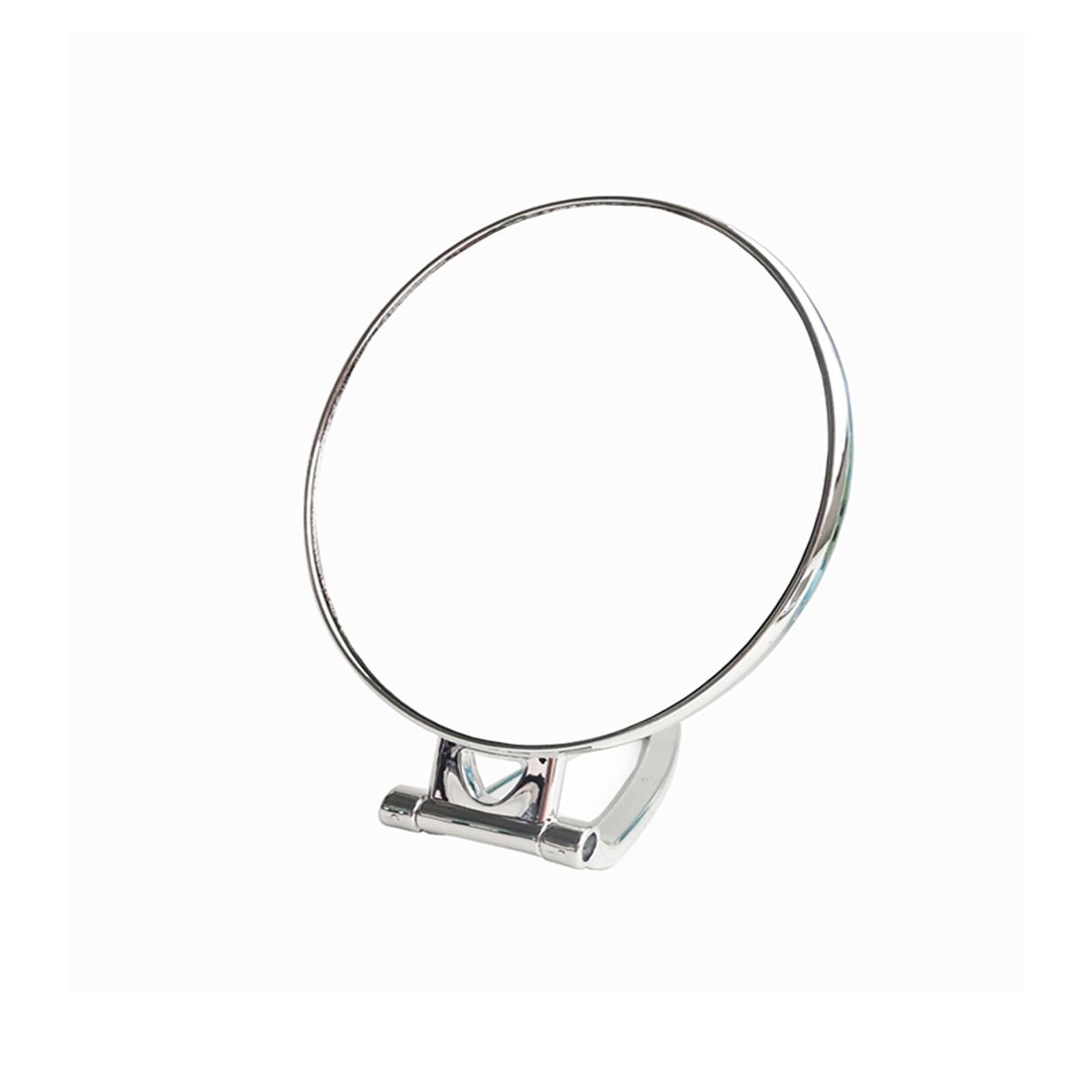 Anseom Espejo de Mano Doble Cara, 270 Grados Espejo Plegable, Espejo de Maquillaje Pequeño y Portátil, Redondo Espejo de Mesa con Mano/Soporte, Uso para Afeitados Maquillaje Cuidado de Piel (Plata)