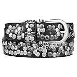 Wichtig: die Masse eines Gürtels ist von den mittleren (den dritten) Loch bis ende der Gürtel!