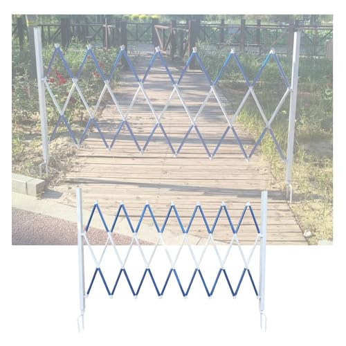 Durable Expandable Metal Folding Security Gate - Retractable Scissor Door for Garden, Temporary Fence, 150x300cm (59.1x118.1in) - Versatile Barrier Solution for Safety & Privacy