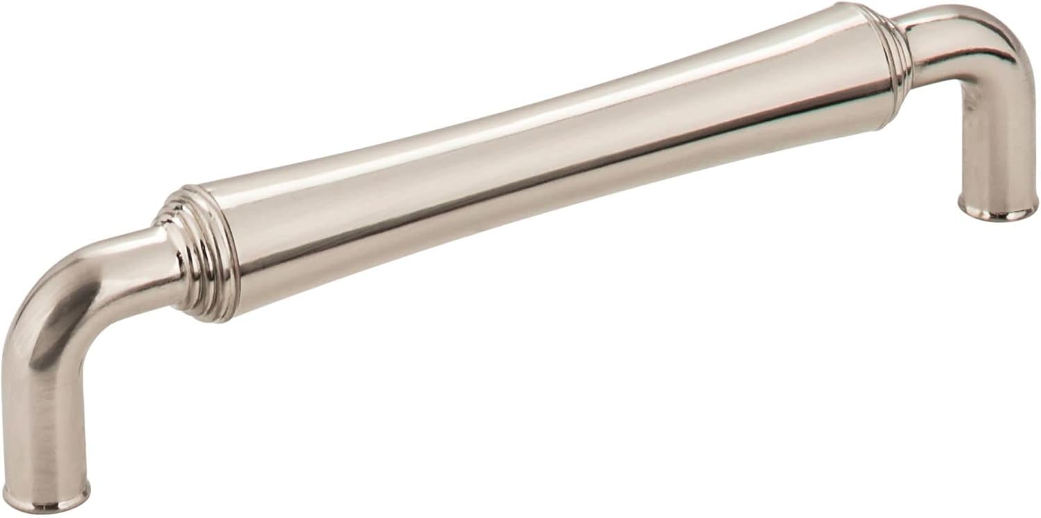 Jeffrey Alexander 537-128ABSB Bremen 2 5-7/16" L Gavel Cabinet Pull - 128 mm Center-to-Center in Antique Brushed Satin Brass