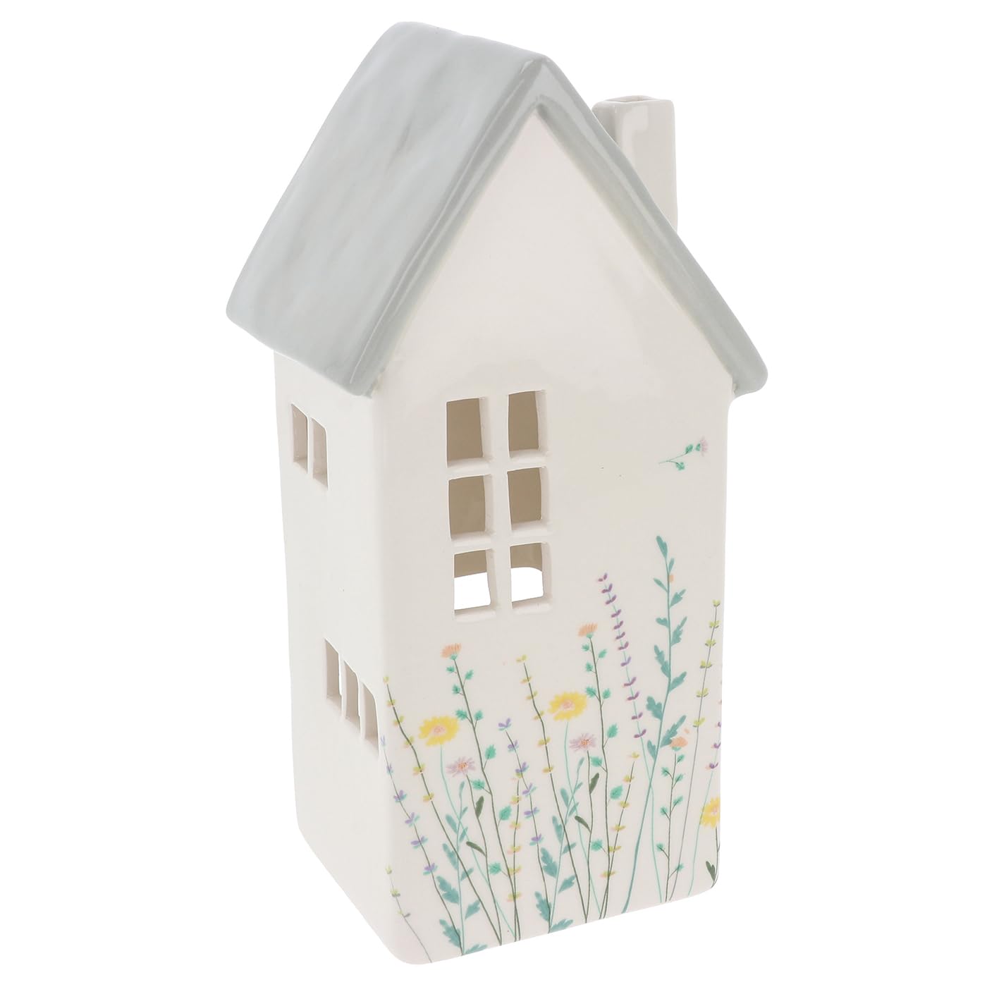 Shudehill Giftware Grey Meadow House Tealight Collection - (, Tall)