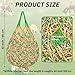 YedsIntu 3 Pcs Hay Bags for Horses, Hay Nets for Horses Goat Sheep,Goat Hay Feeder for Slower Feeding,Strong Load-Bearing Hay Bag Hanging for Horse Stable Trailer