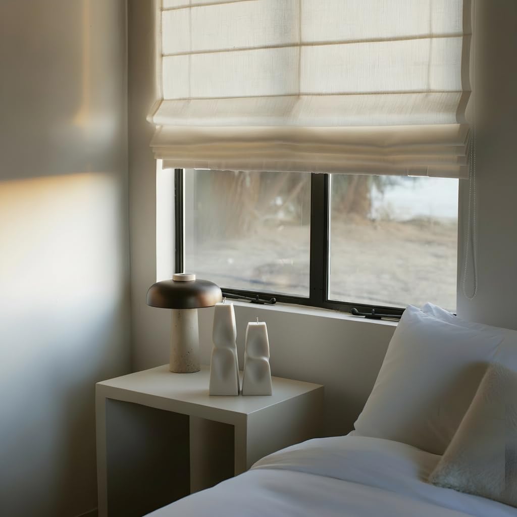 LAWA Twisted Pyramid Candle - Beautiful Handmade Pillar Soy Wax Elegant Aesthetic Candle Housewarming Gift Home Room Shelf Decor Idea (Set of 2) (Moon Gray)