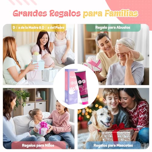 Miniatura 7 de Taricor 75ml Huella Mano Pie Con Esponja, Pintura Huella Bebe, No Tóxicas Pintura Huellas, Tinta Para Huellas Bebe Para Regalo De Bautizo, Ideal Para Guardería, Escuela Y Hogar
