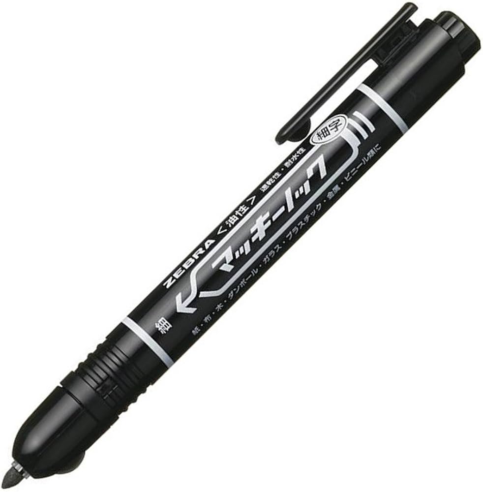 Amazon | ゼブラ 油性ペン マッキーノック 細字 5色 YYSS6-5C | 油性