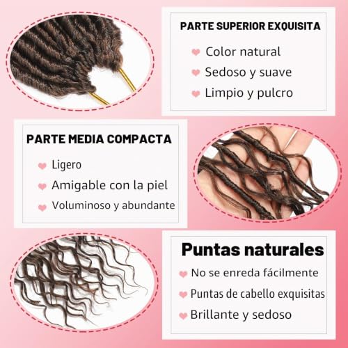 Rastas suaves de diosa preenlazadas de alta gama con extremos texturizados 4