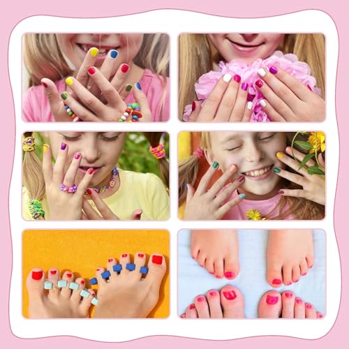 Tomicca Kinder Nagellack Set mit 18 Farben, ungiftig und geruchlos
