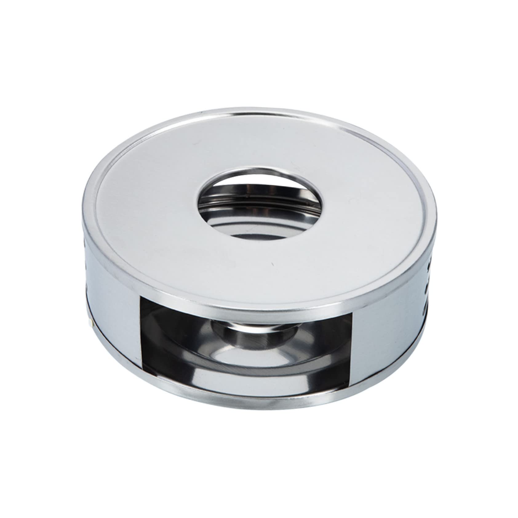 PRETYZOOM Teapot Warmer with Candle Holder Stainless Steel Heater for Home and Office Tea Lightweight Portable Design with Hollow Out Structure for Heat Dissipation