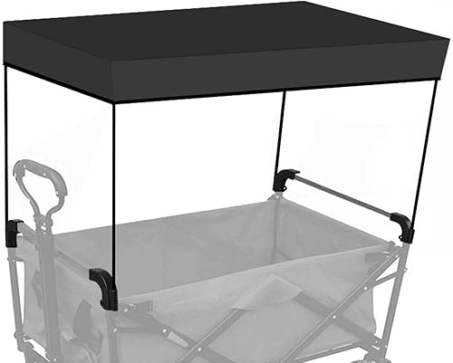 Cubierta de carro de playa para jardín al aire libre, accesorios de carrito portátil, cubierta de toldo para carros plegables, toldo plegable para