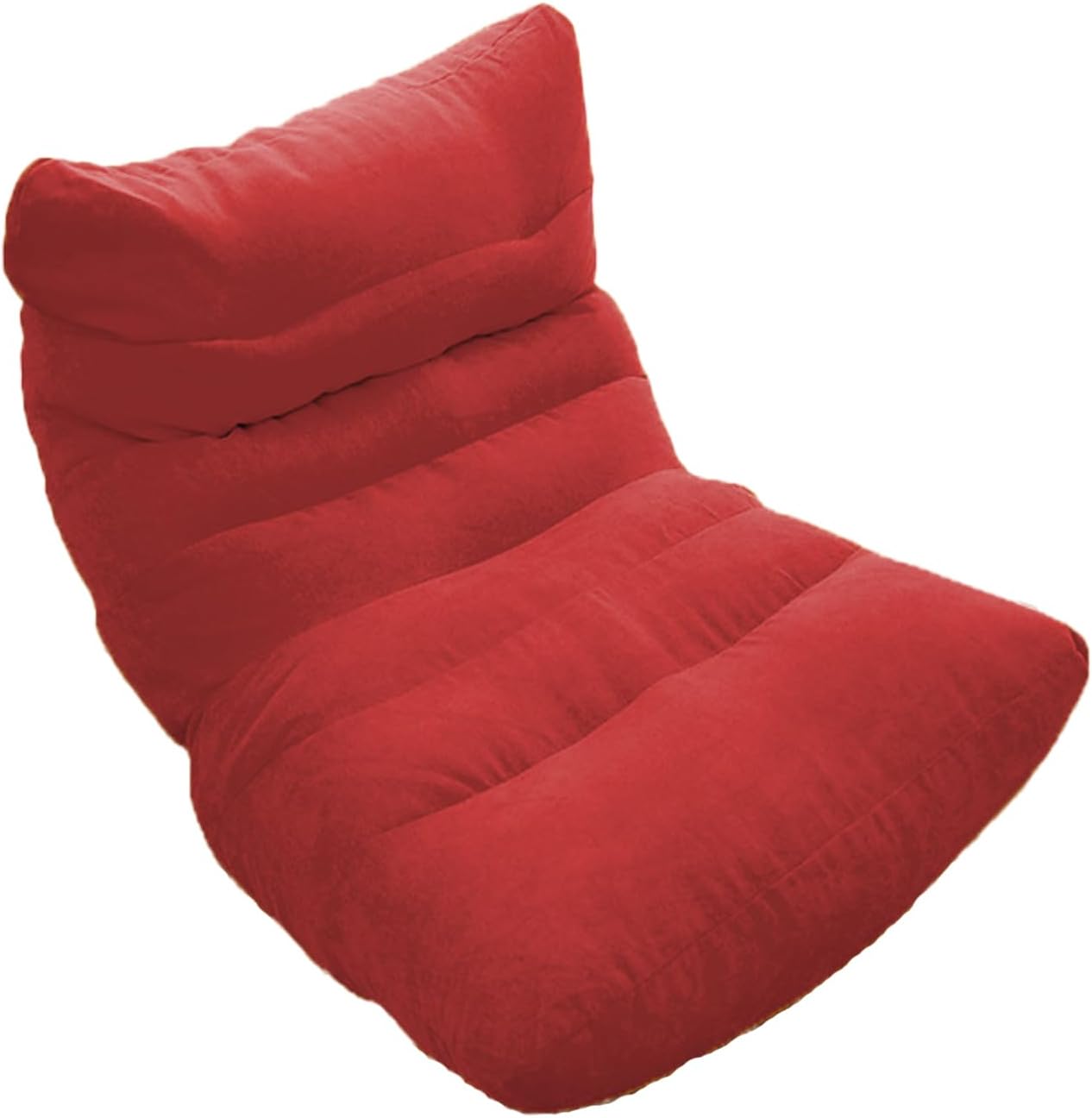 Bean Bag Chair Covers for Adults, Adult Size with Soft for Living Room, Apartments, Reading Corner, Gaming, and Movie Venue， No Padding 120 * 80cm (red)