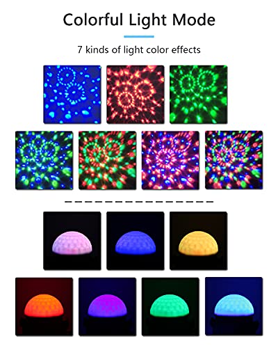 Party Lights Disco Ball Strobe Light, 7 Colors Rgb / Sound Activated / Remote Control, Dj Party Lights With Led Stage Light Projector For Bar Karaoke Show Club Car (2Pcs-Usb Plug) #TOP1