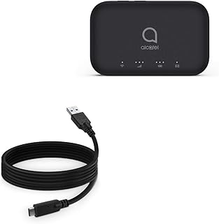 BoxWave Cable Compatible with Alcatel LINKZONE 2 Mobile Hotspot - DirectSync - USB 3.0 A to USB 3.1 Type C, USB C Charge and Sync Cable for Alcatel LINKZONE 2 Mobile Hotspot - 6ft - Black