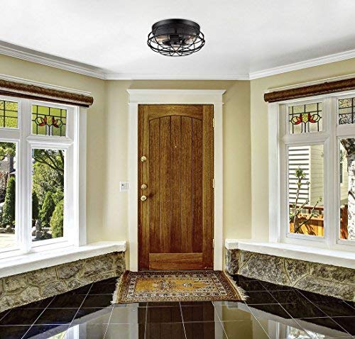 Savoy House 6-8074-15-13 Scout 3-Light Flush Mount In English Bronze #TOP3