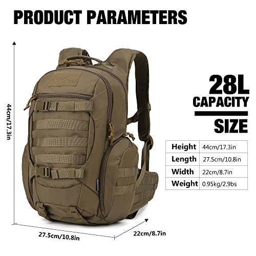 Mardingtop Tactical Backpack For Men,Military Molle Backpack For Hiking,Motorcycle Backpack，28L Edc Backpack #TOP1