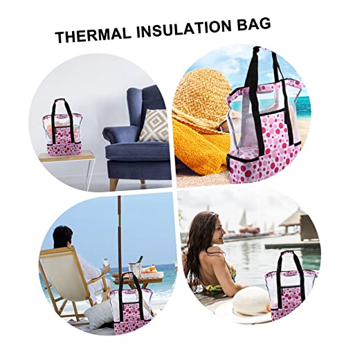 VALICLUD Armazenamento De 2 Peças Reutilizável Ultra Rosa Térmico Viagem De Almoço Bolsa De Viagem P