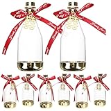 HOUDERCO 12Pcs Mini Burgundy Sparkling Wine Candy Bottles Wedding Favor Boxes Party Treat Containers for